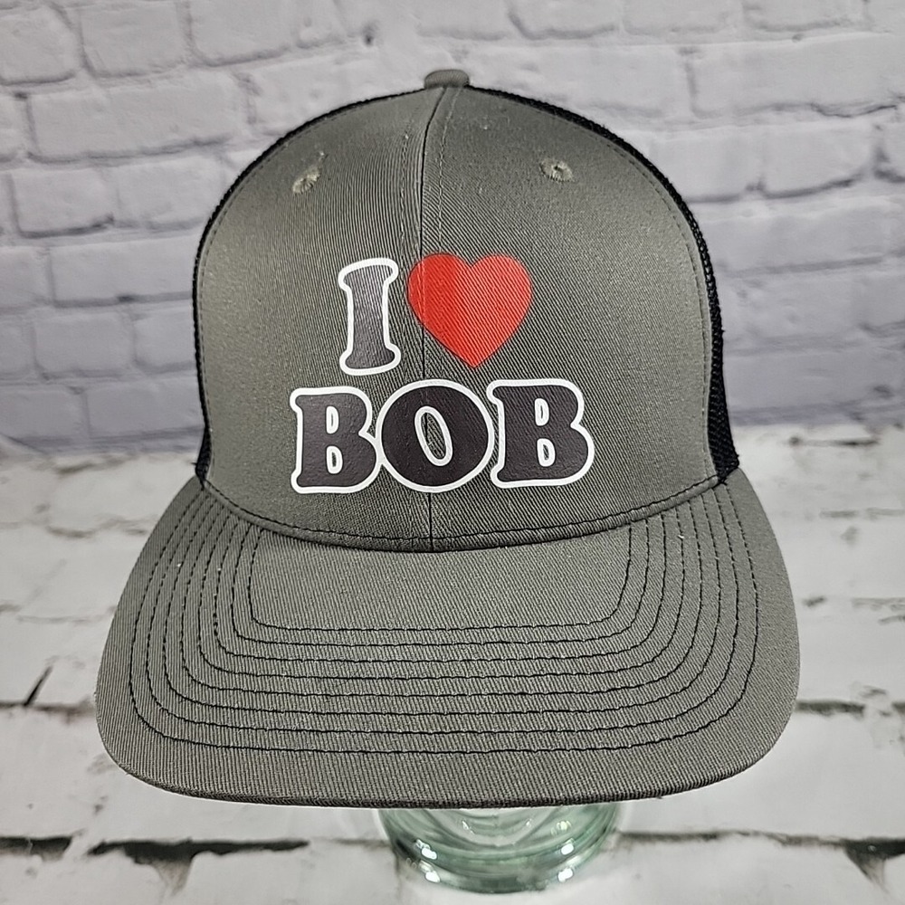 I Love (Heart) Bob Snapback‎ Hat Adjustable Ball Cap Fehrenheit
